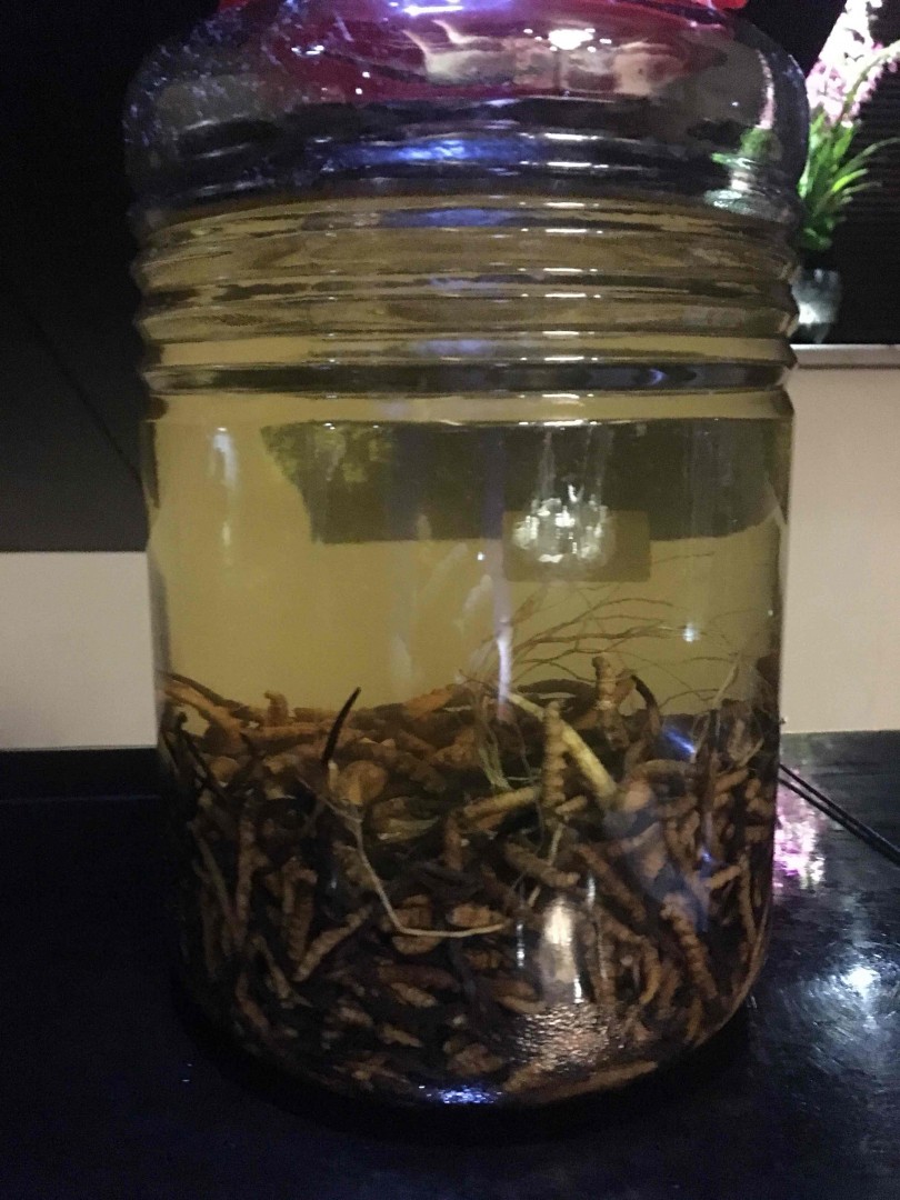 前天喝了一半山崎12今天改喝老白干