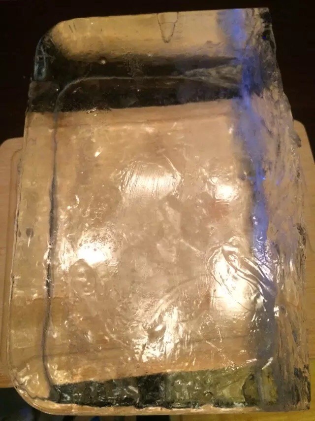 不才，这是自己冻得