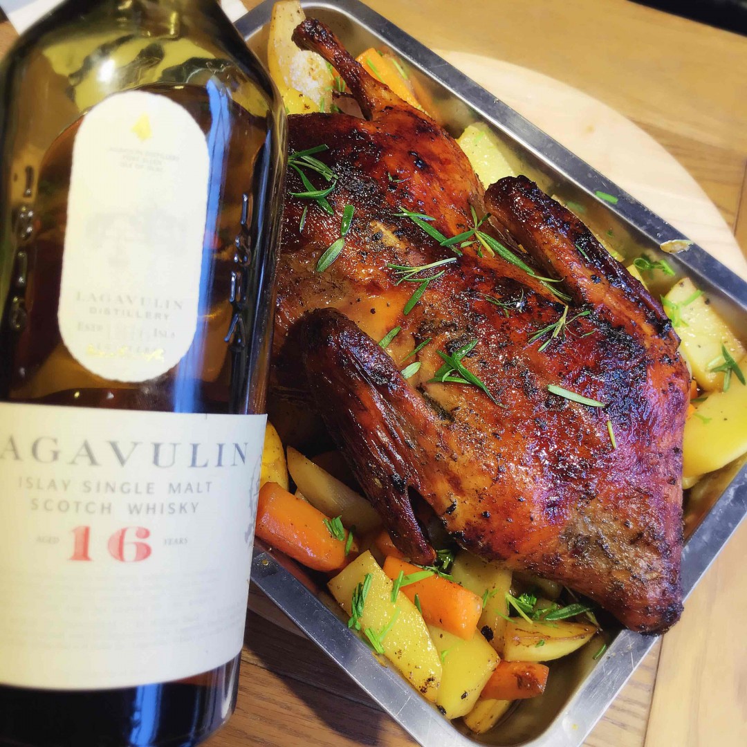 苏格兰Glenlivet 烤鸭出炉…