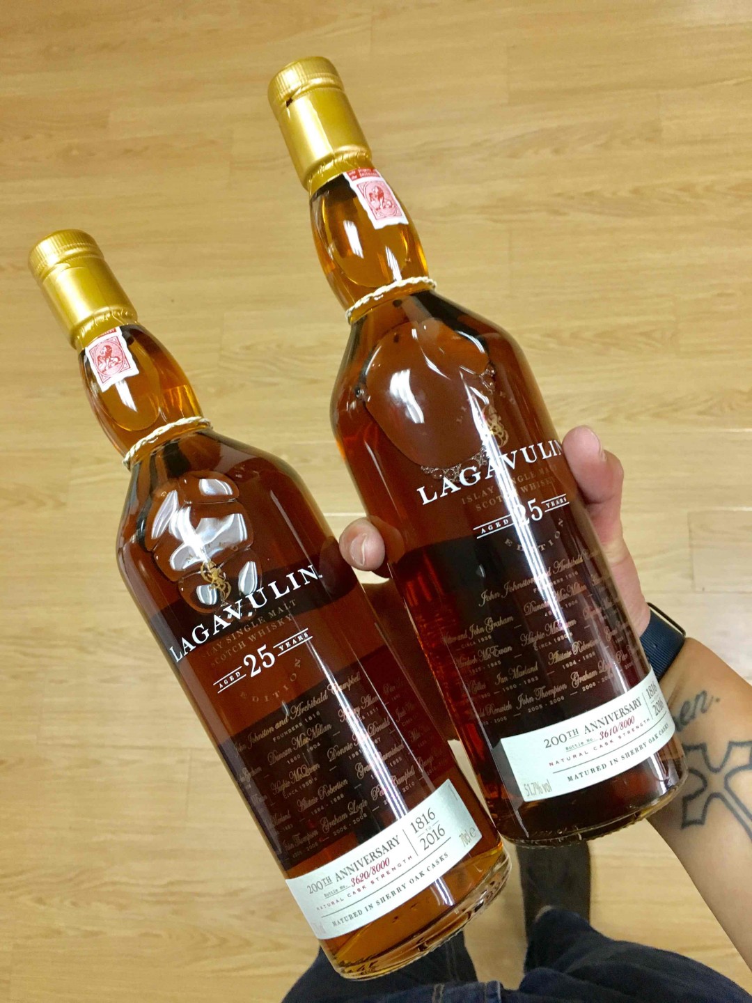 全球限8000瓶的1816~2016 Lagavulin 25y' 51.7% 200週年紀念版