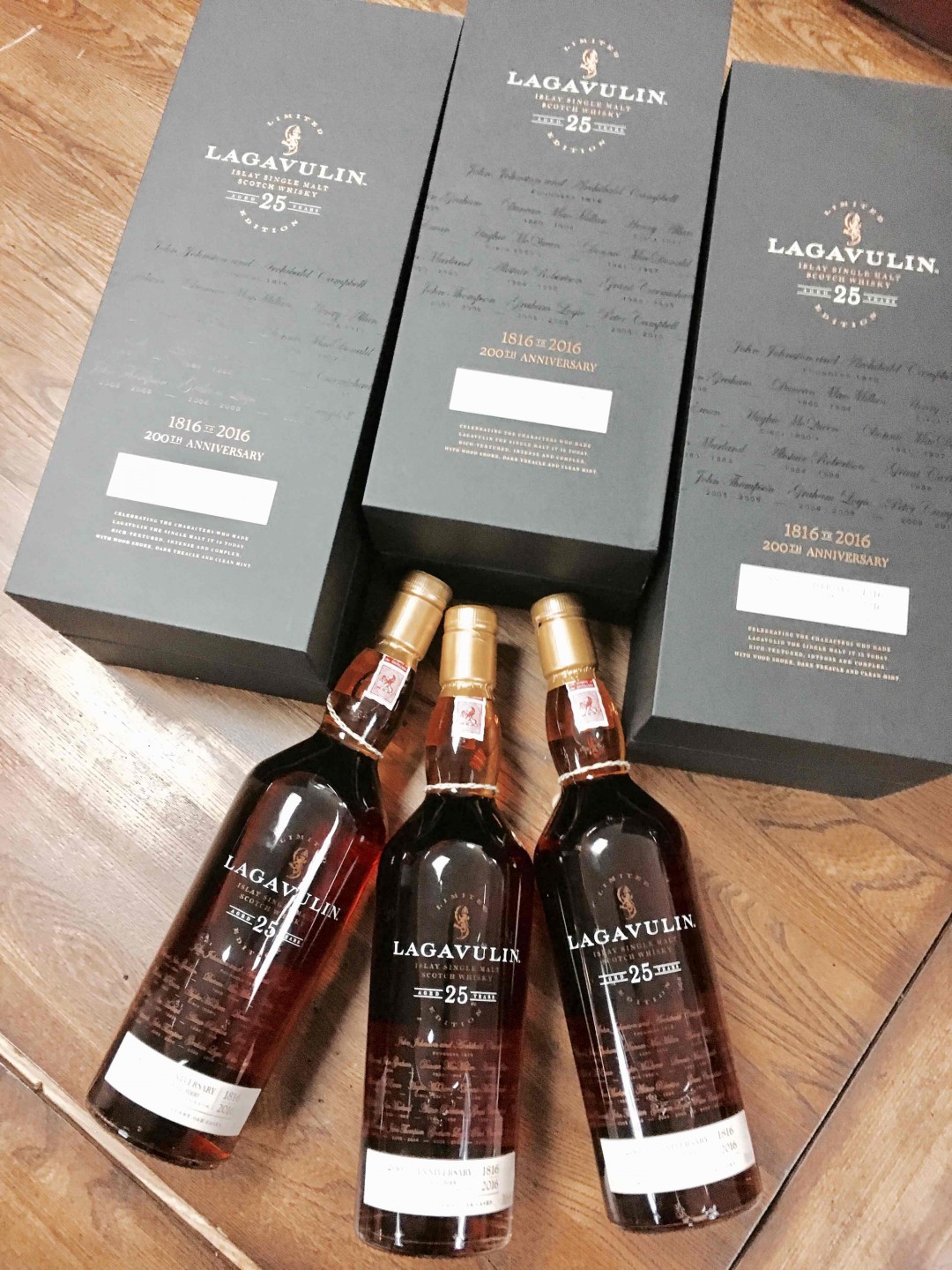 全球限8000瓶的1816~2016 Lagavulin 25y' 51.7% 200週年紀念版