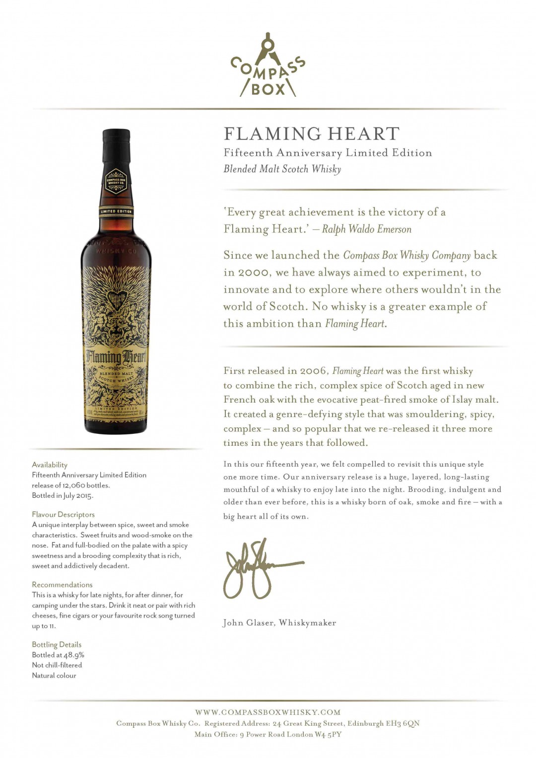 compass box 赤子之心