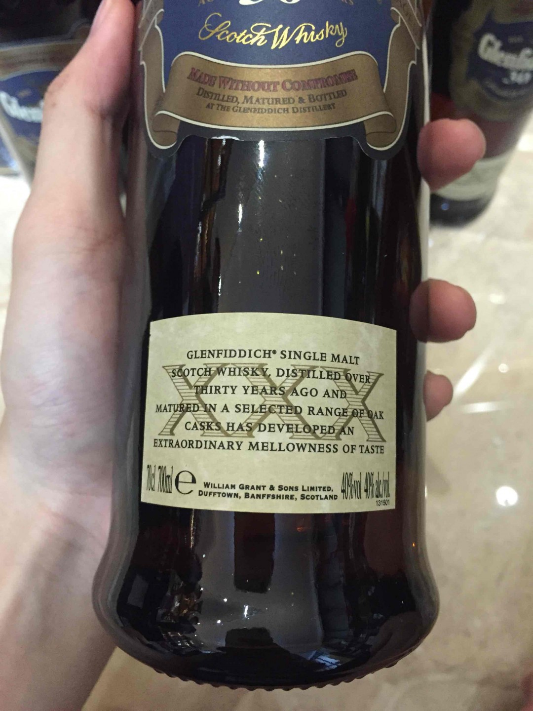 Glenfiddich格兰菲迪30年，千禧年旧版，700ml/40%