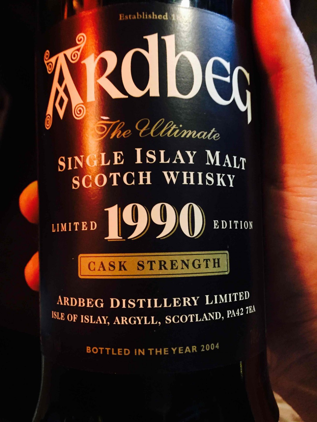 1990 Vintage , only 140bottles 桶强 55%。
