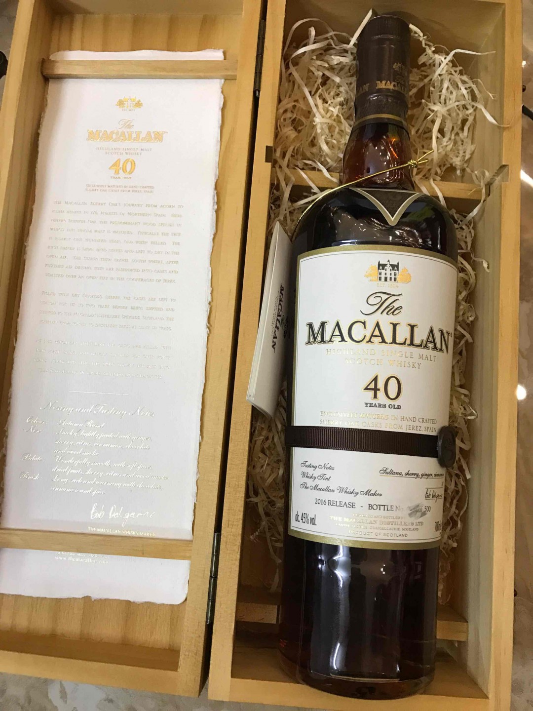 刚入手的麦卡伦40年🤗