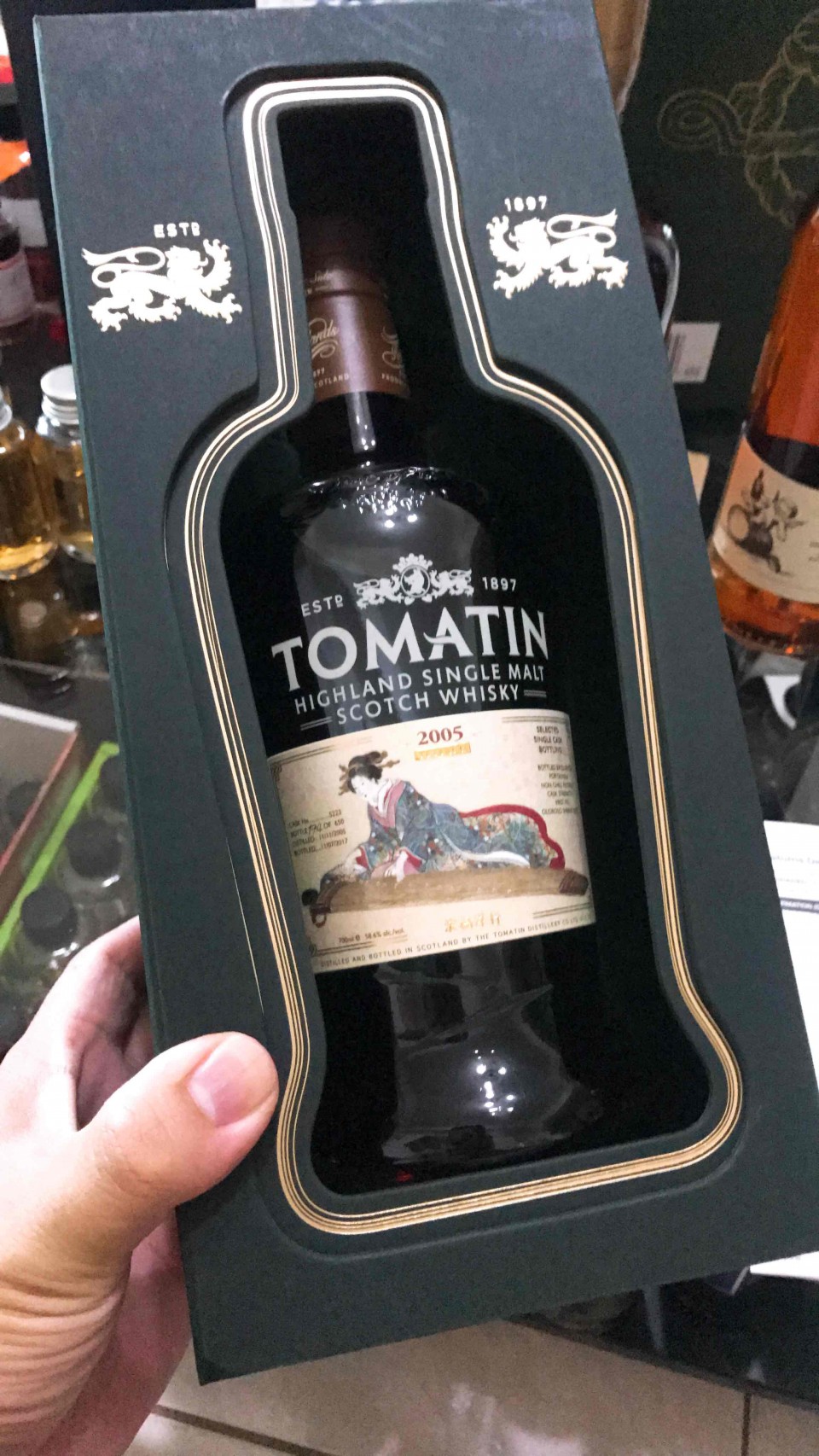 2005的TOMATIN，黑黑的