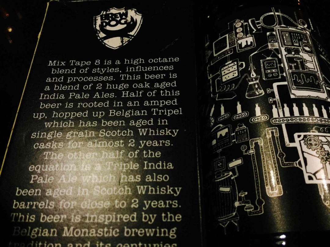 绝版BREWDOG Mix Tape 8 混音专辑8号 🚬 在苏格兰威士忌桶里过桶2年之久 好一款帝国IPA 14.5%酒精度👍品质第一，贵在品质👊🏿