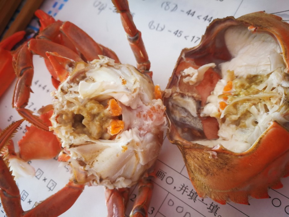 大吉大利，中午吃蟹