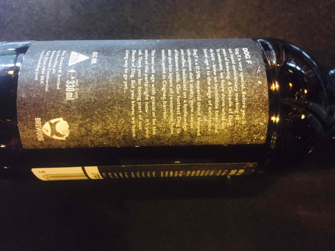 Brewdog F 10th Anniversary Imperial Stout /ULCoffee 10th Anniversary 酿酒狗十周年意味着ULC也十周年了👊🏿👊🏿👊🏿