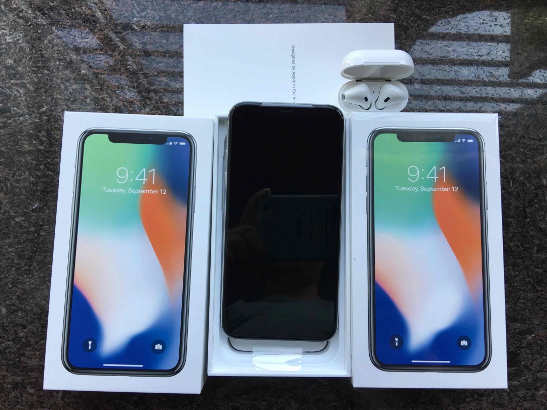 一大早就收到的酒和iphone X