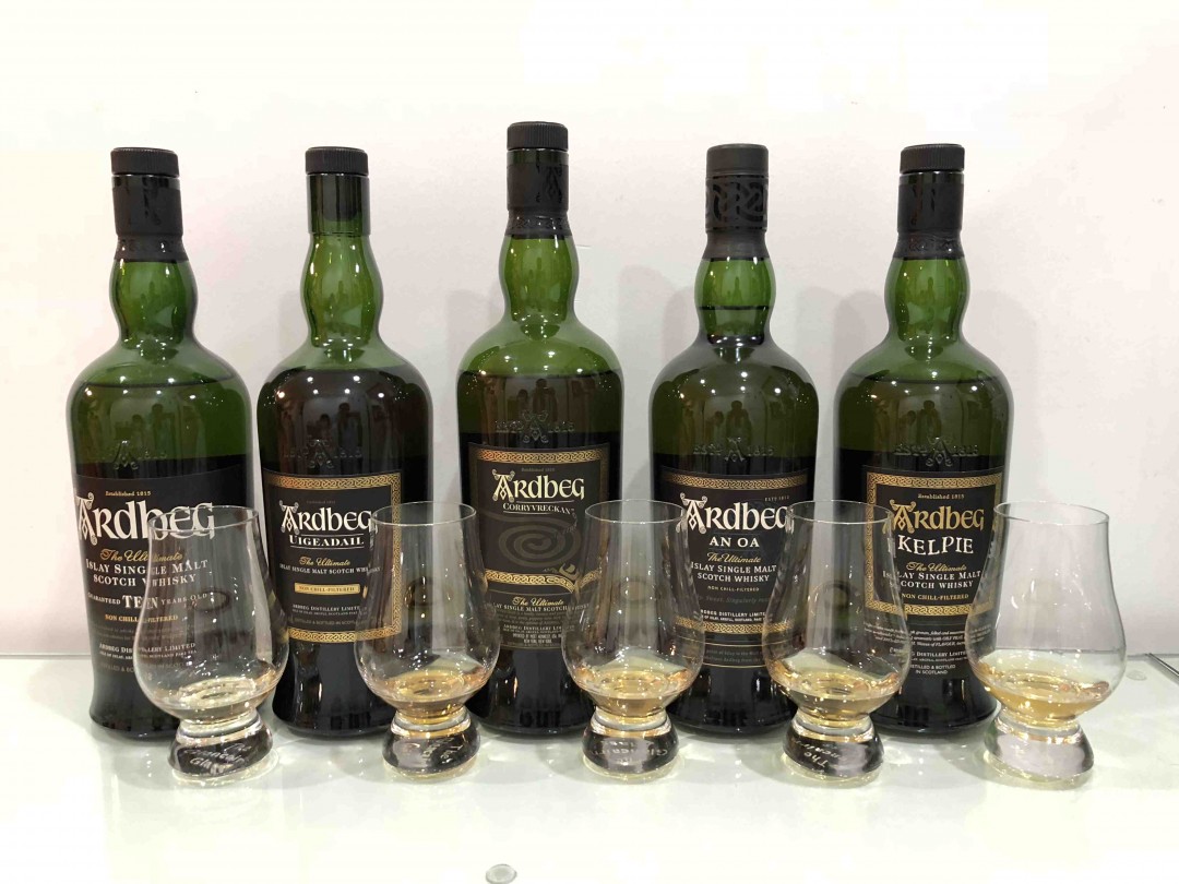 Ardbeg5兄弟！TEN 46,UIGEADAIL 54.2，CORRYVRECKAN 57.1,AN OA 46.6,KELPIE 46.