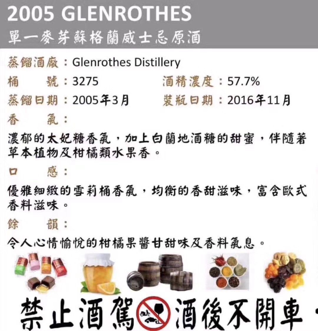 格兰露丝单桶威士忌