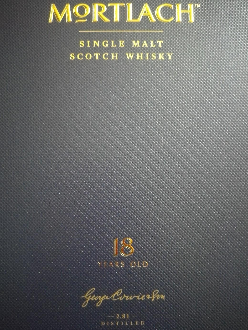 前几天入了1支慕赫25,今天再入1支18,各位大神2.81蒸馏工艺如何？