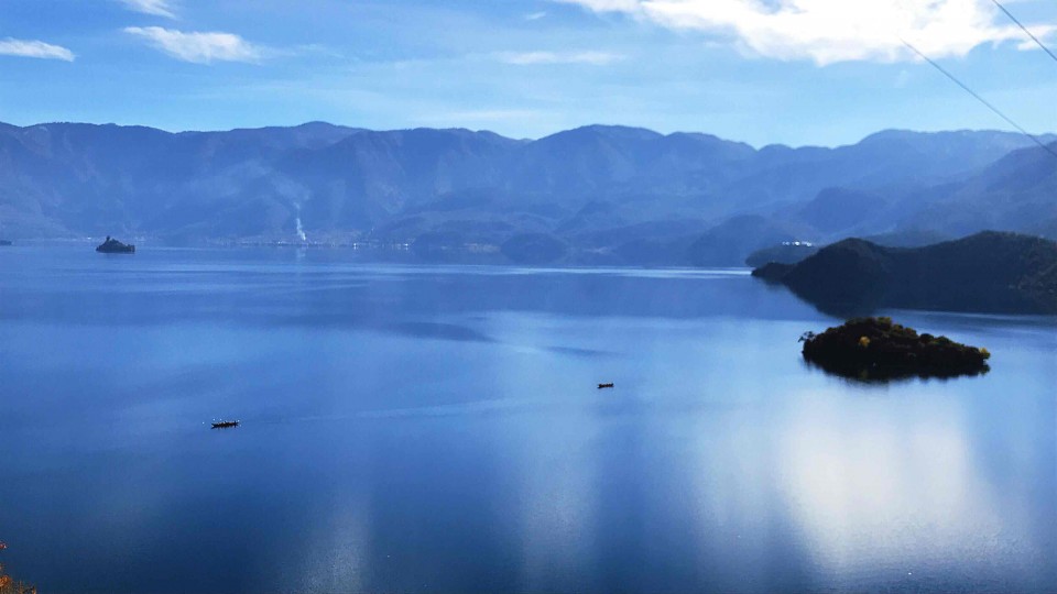 蓝色爱情海，泸沽湖（苹果7手机拍的）