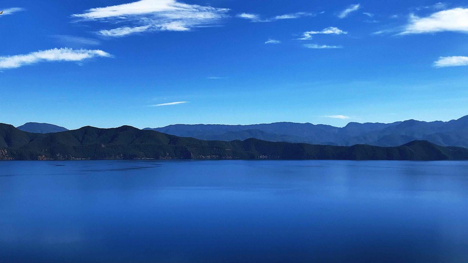 蓝色爱情海，泸沽湖（苹果7手机拍的）
