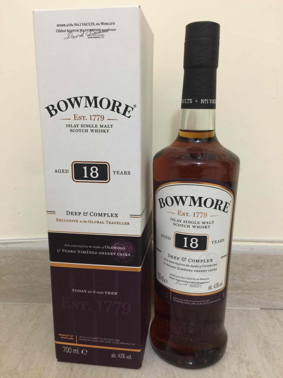 NEW bowmore 18