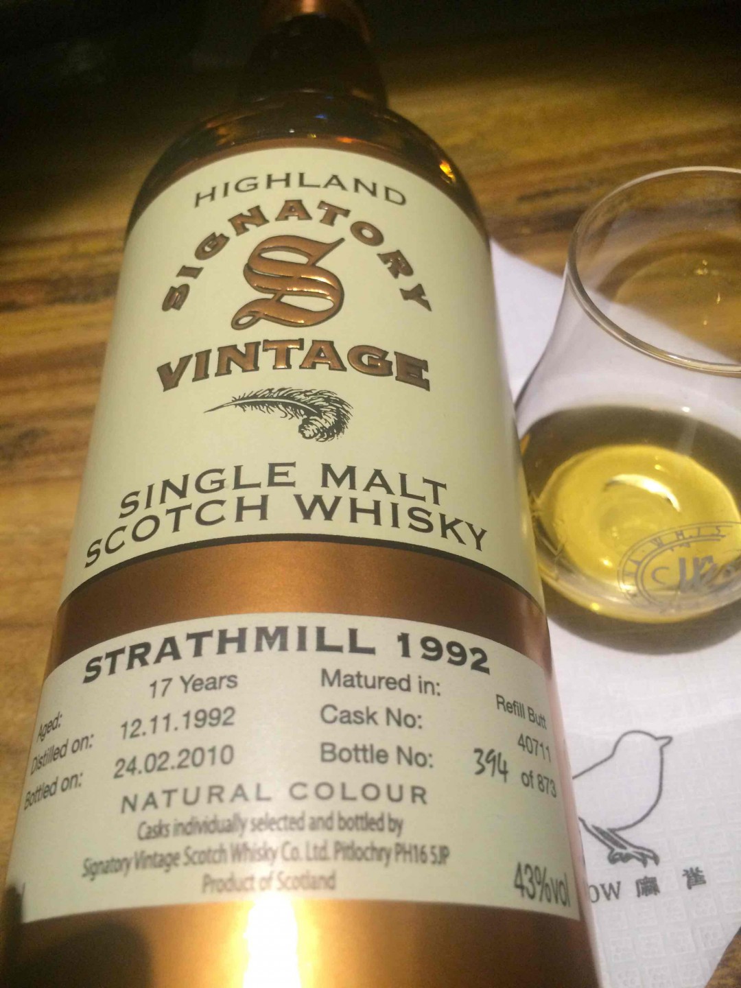 Strathmill 1992品鉴记录