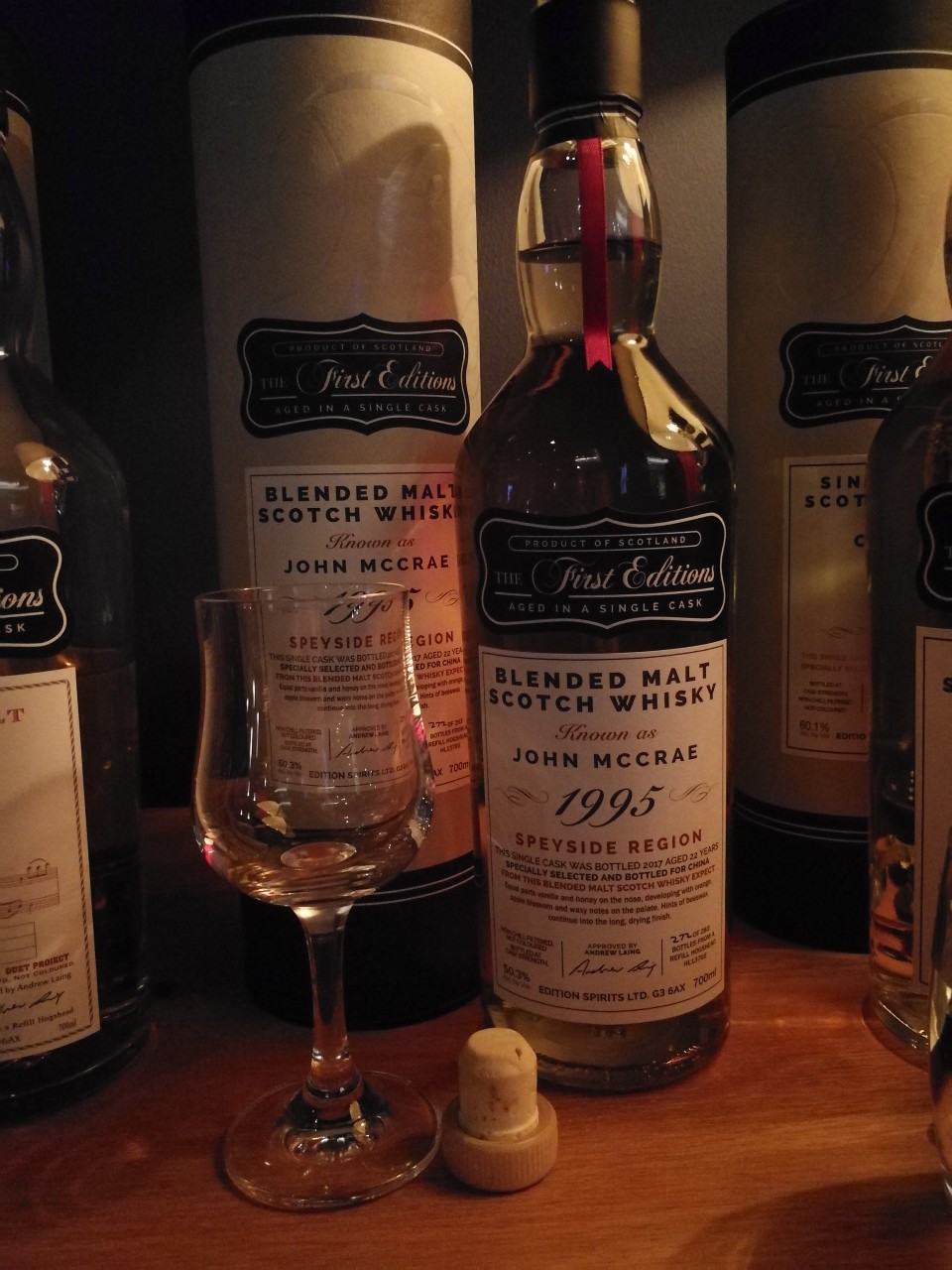 首版装瓶厂约翰麦克雷原桶调和1995