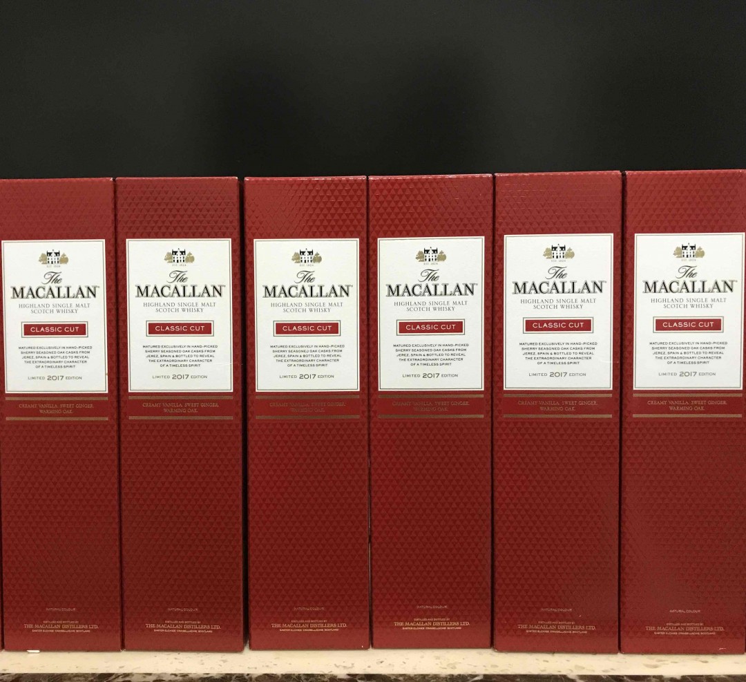 Macallan Classic Cut 2017 美版750ML 桶强，红通通的，特喜气。喜爱高酒精的口感，如果699一瓶的话，非常值得购入。 奶油、巧克力、麦芽香甜