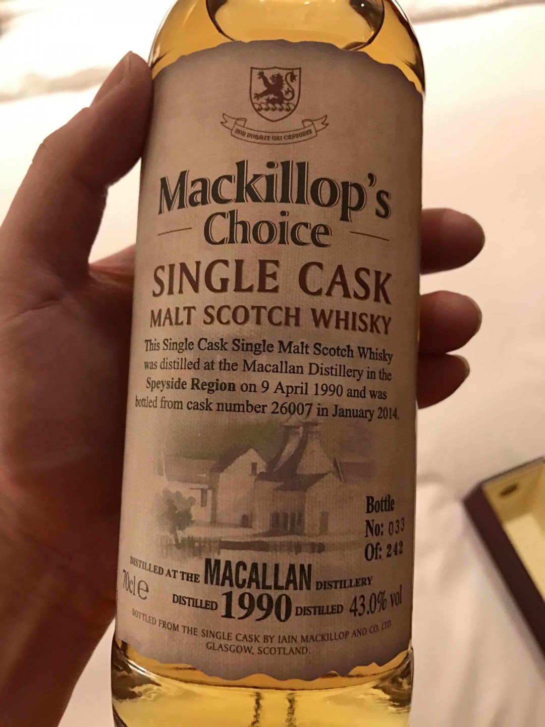 為啥麥卡倫單桶只43度 有大神知道麼