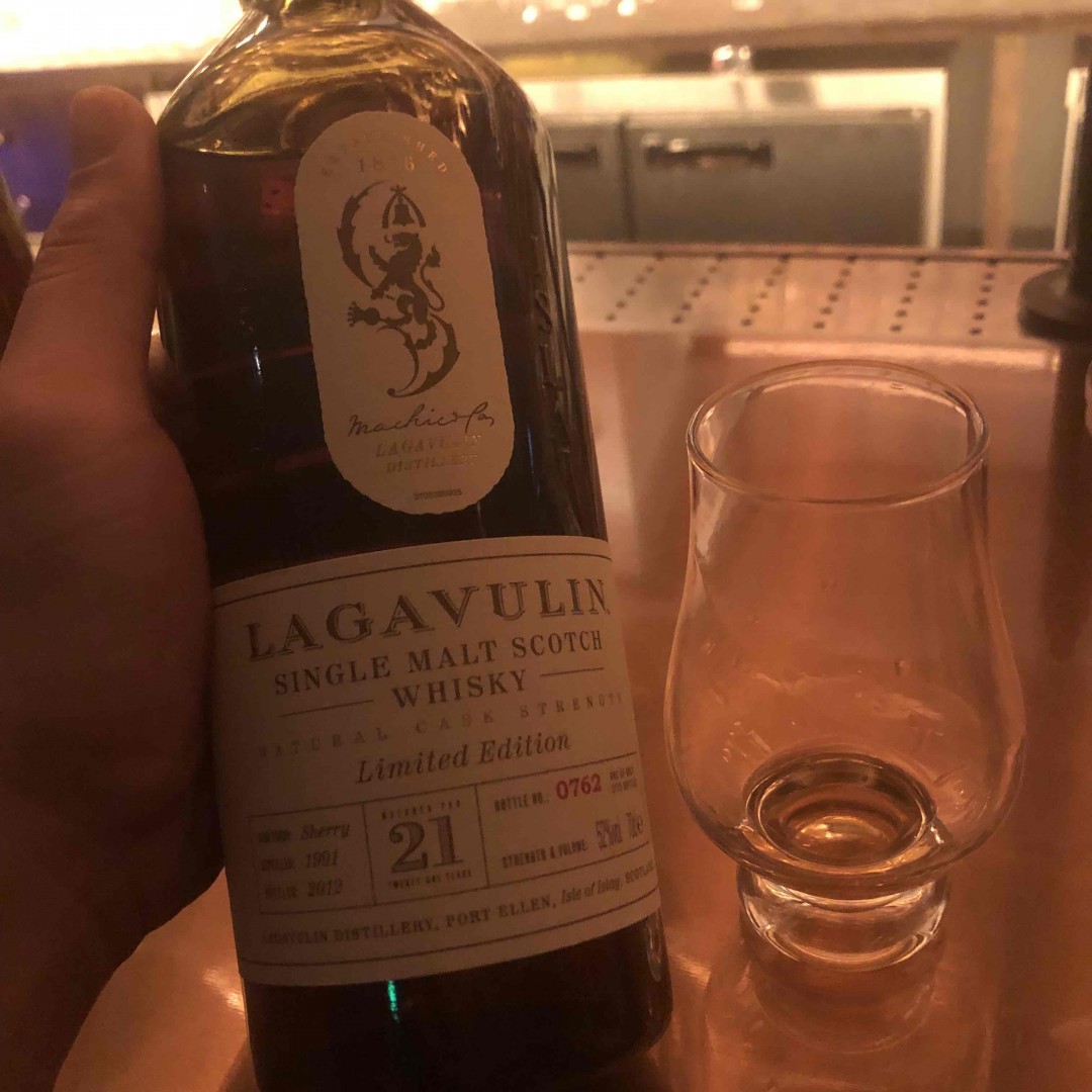 Lagavulin21年，2012装瓶，WB91.64分。
