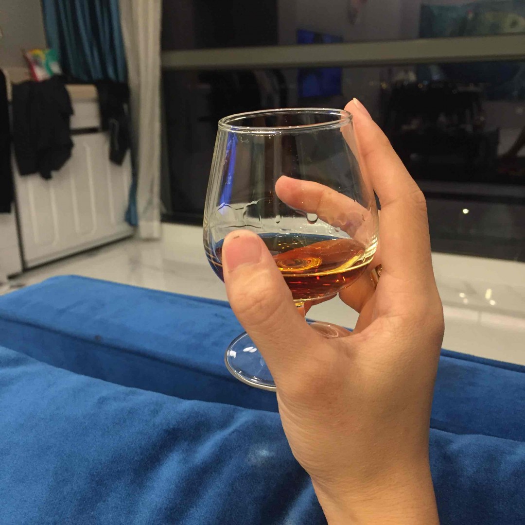 终于能分出威士忌跟白兰地的区别。夜晚风大，晚安😴