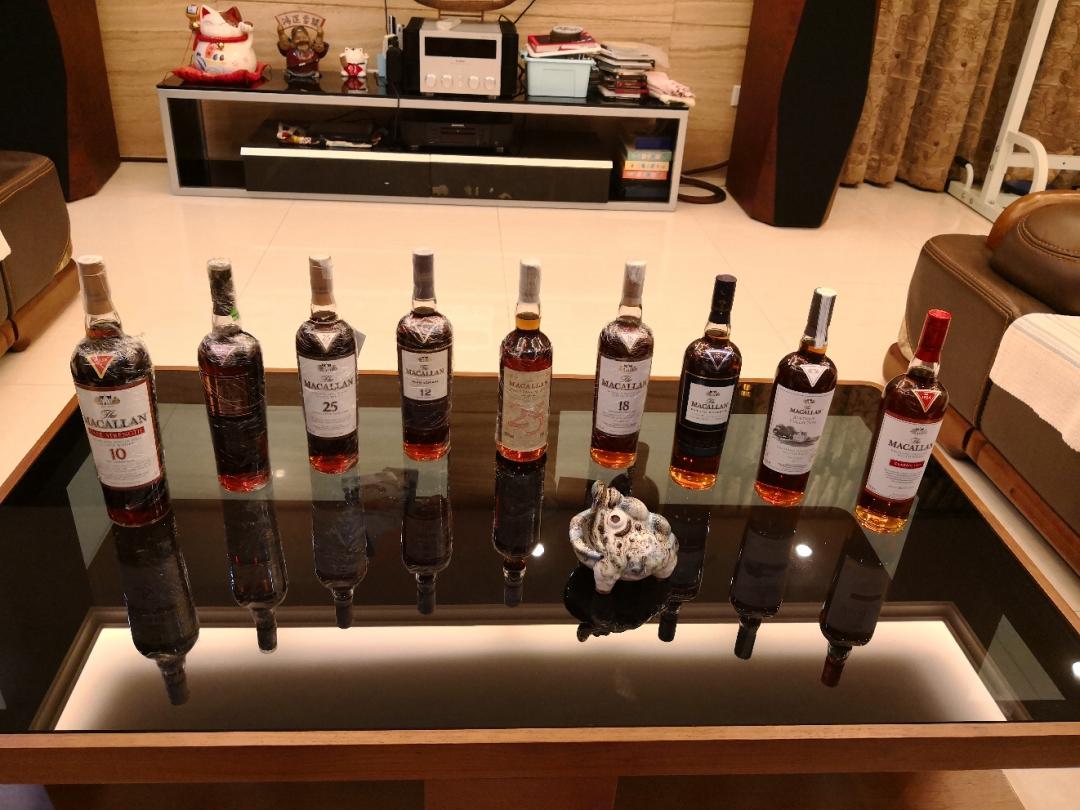 无焦糖色纯雪梨桶的麦卡伦威士忌颜色深浅之PK