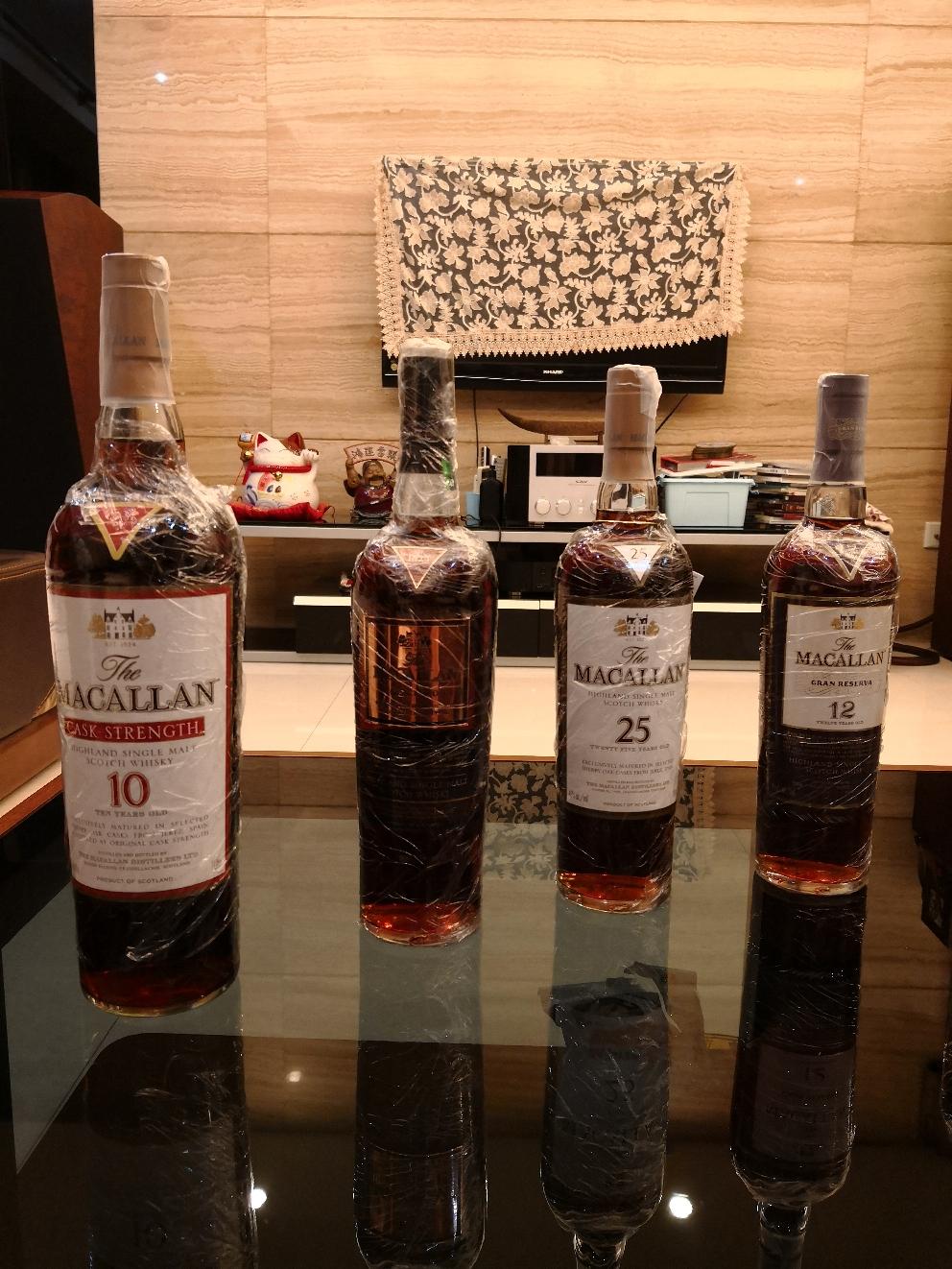 无焦糖色纯雪梨桶的麦卡伦威士忌颜色深浅之PK