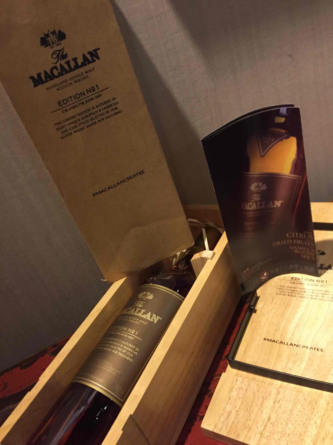 麥卡倫No.1 遇到這麼完整 第一批木箱版的 能不收嗎 手又滑了