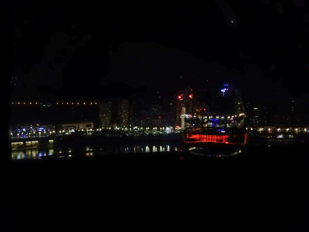 网红夜景配干岜