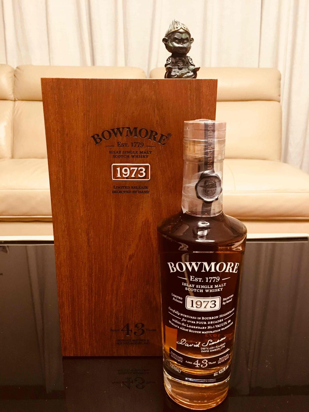 Bowmore 波摩1973 43年限量珍藏 700ml 43.2%