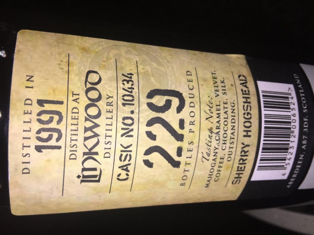 林可伍德1991~25年,酒评一则