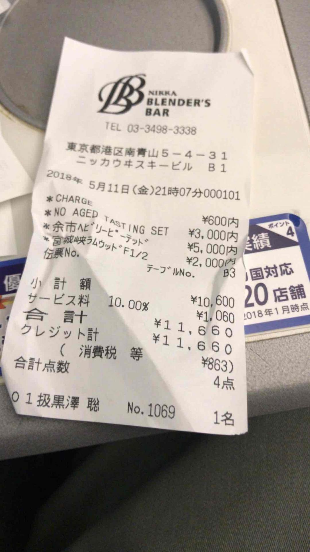 東京- NIKKA WHISKY BAR