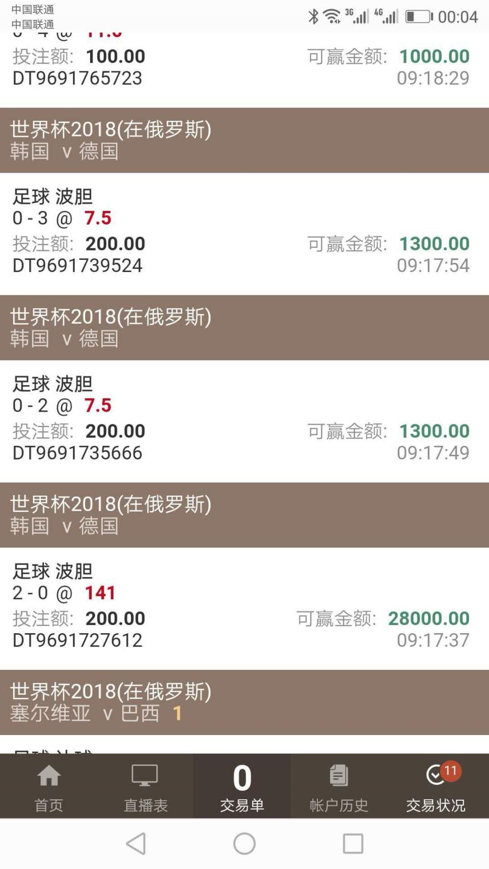 唉不小心下错注