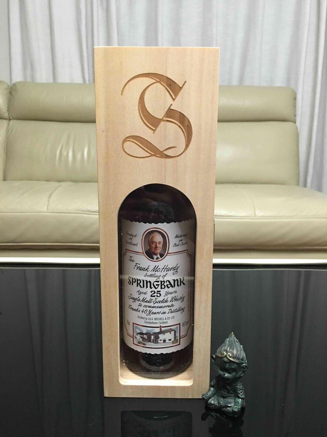 Springbank云顶25年 弗兰克麦哈迪酒厂工作40年纪念版