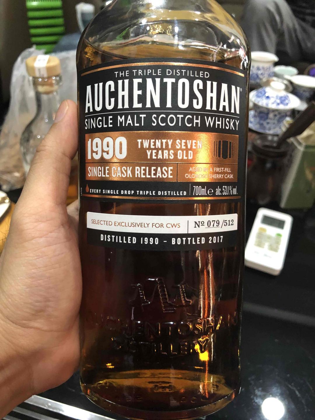 Auchentoshan 27年初填雪莉单桶酒评