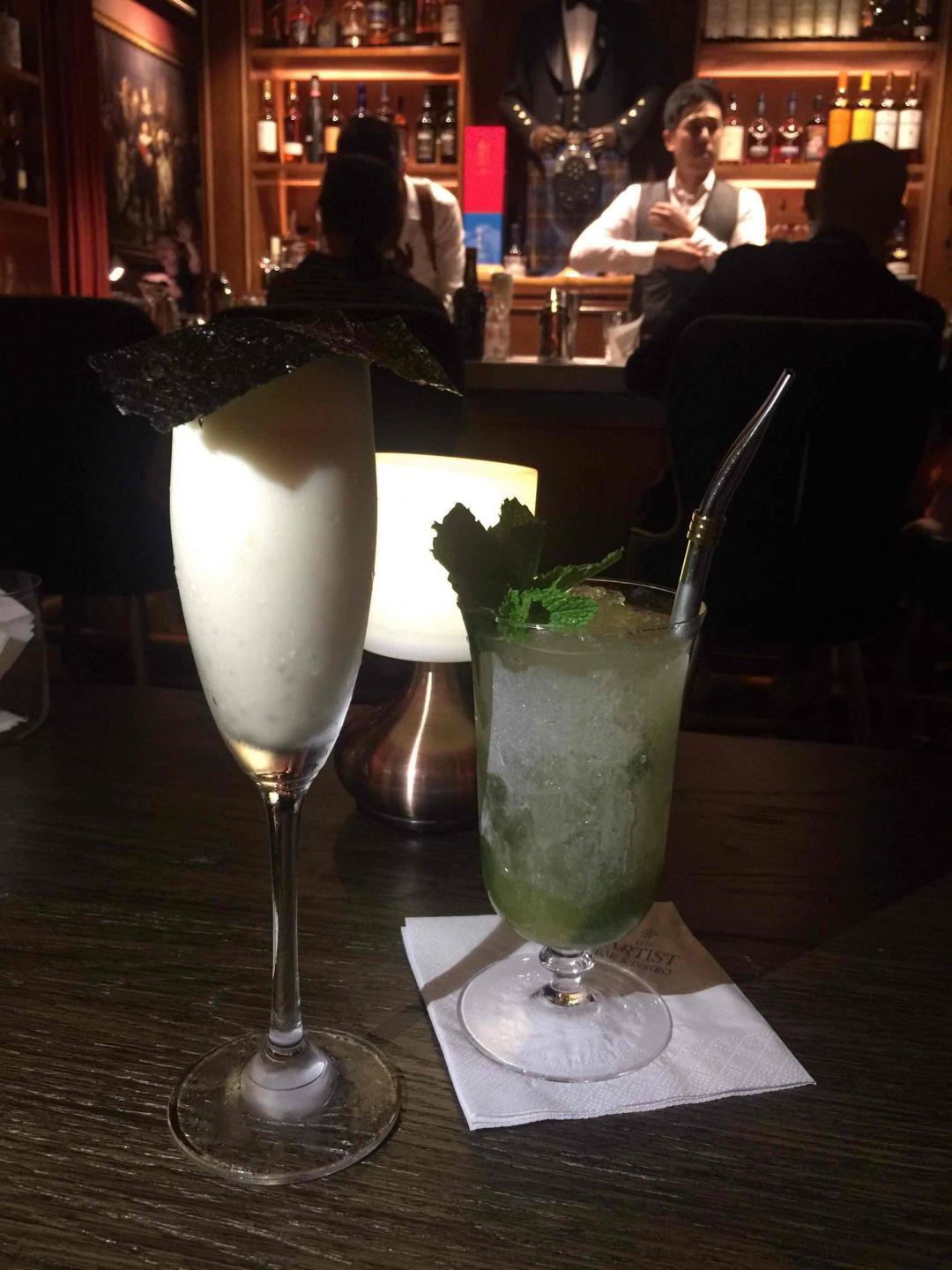 今天第一間～～～ #The Aritst Bar 上海 #Nick Wu 調酒好厲害