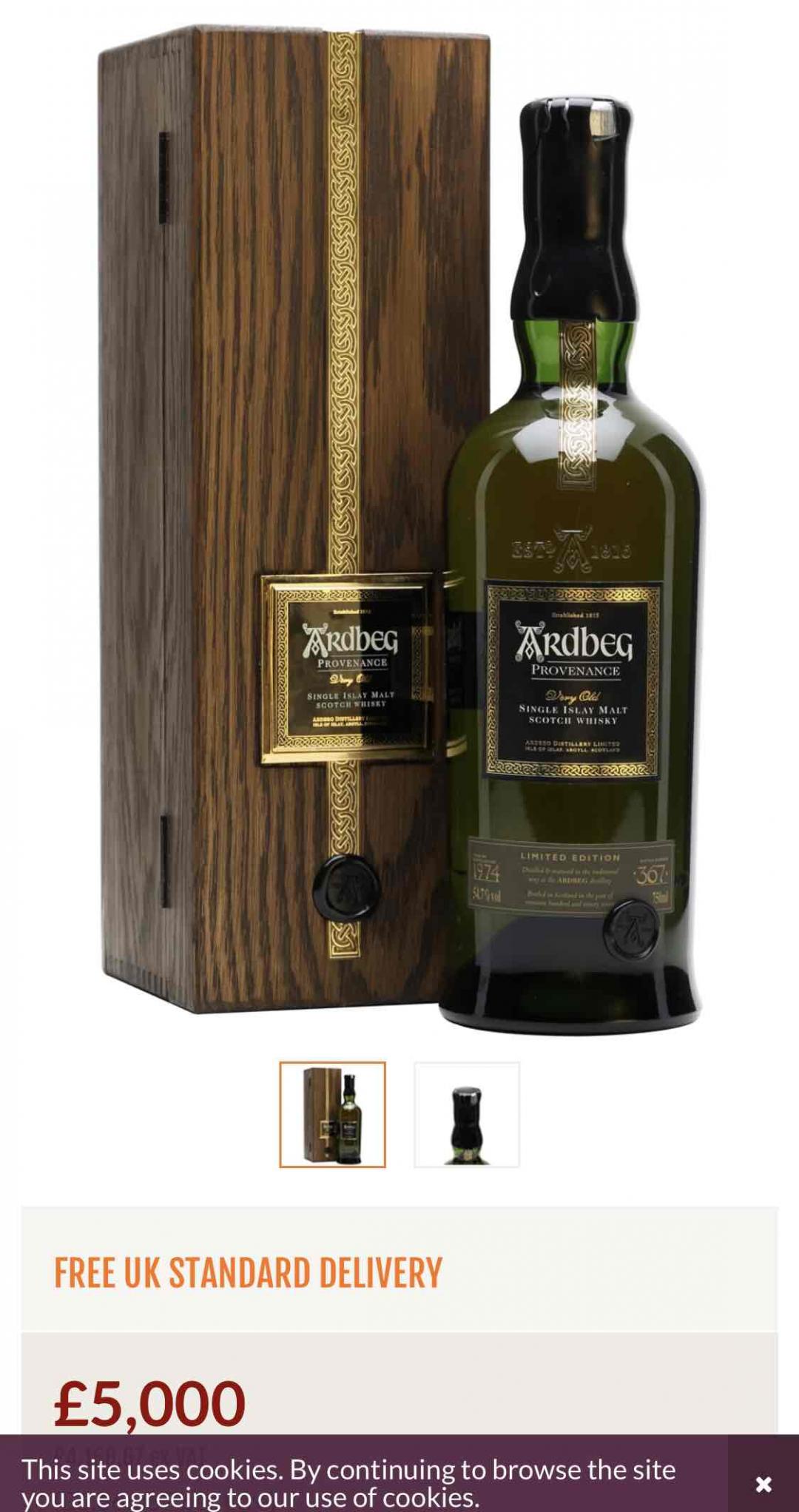 Ardbeg Provenance 1974，英国价究竟有多少水份？5000英镑…<img src='https://sdata.whiskyworm.com/xcxpics/emoji_28.png' class='emoji' />
