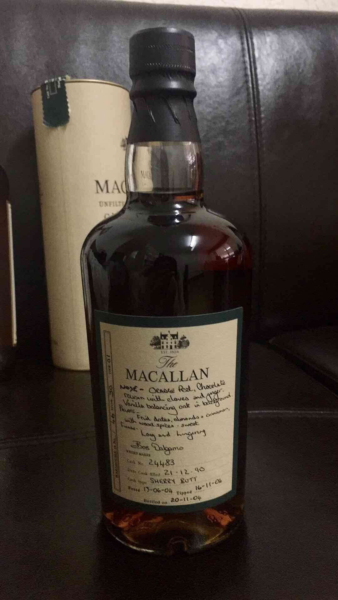 终于找到一瓶老版麦卡伦ECS