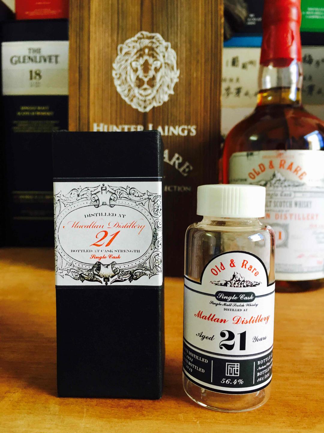 麦卡伦21年 亨特梁装瓶Or系列