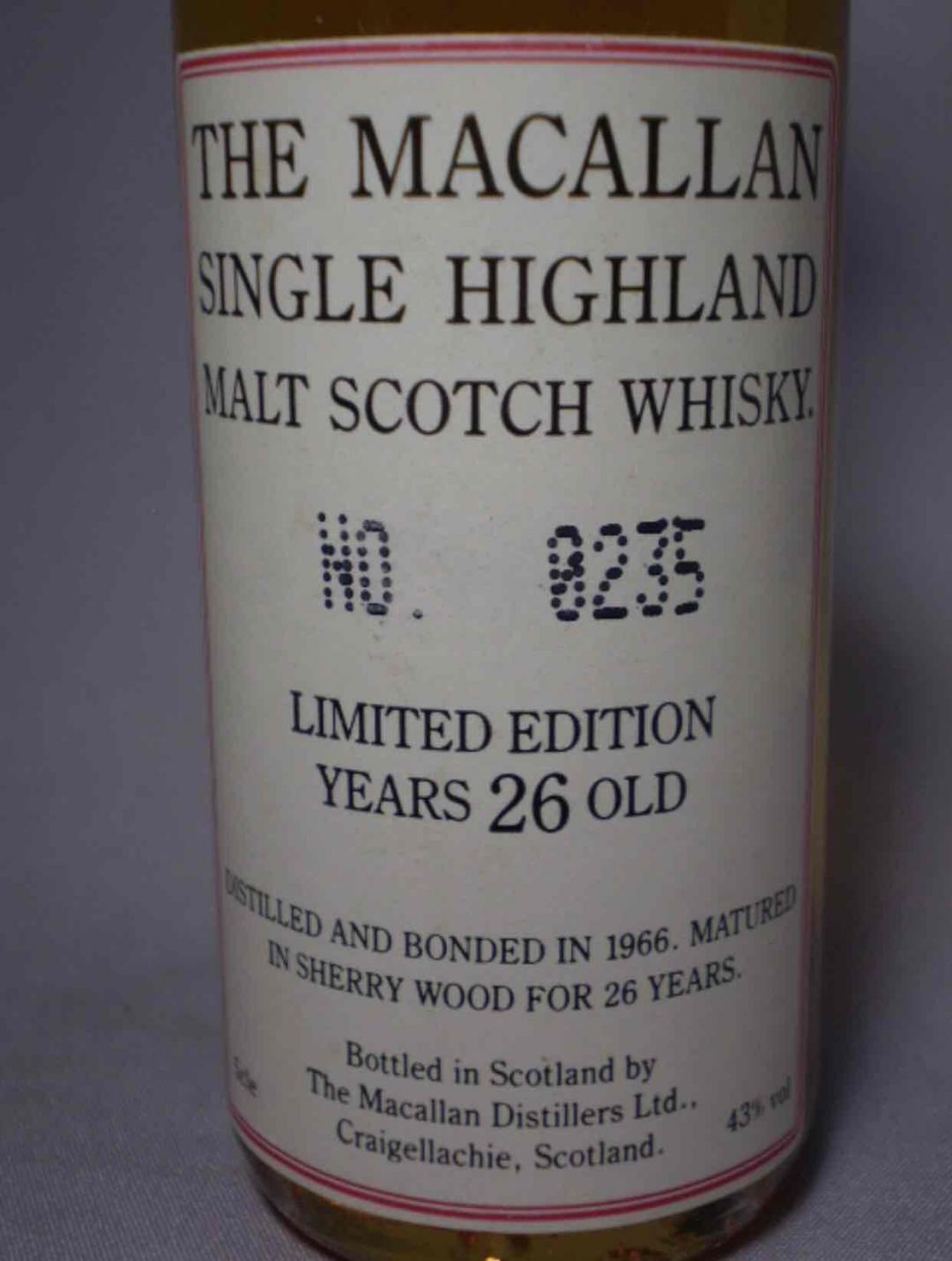 Macallan 26