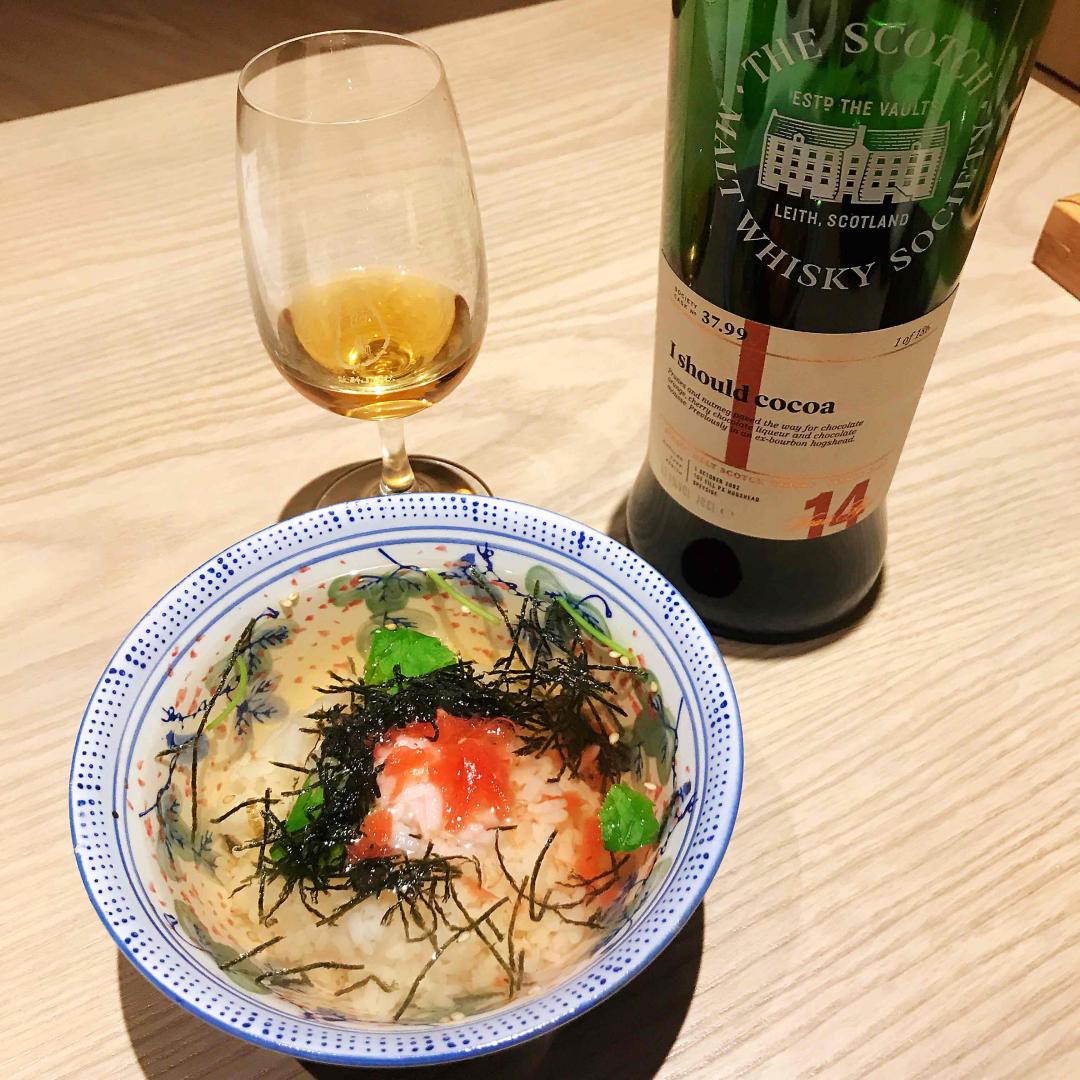 一碗茶泡饭一杯酒，完美～