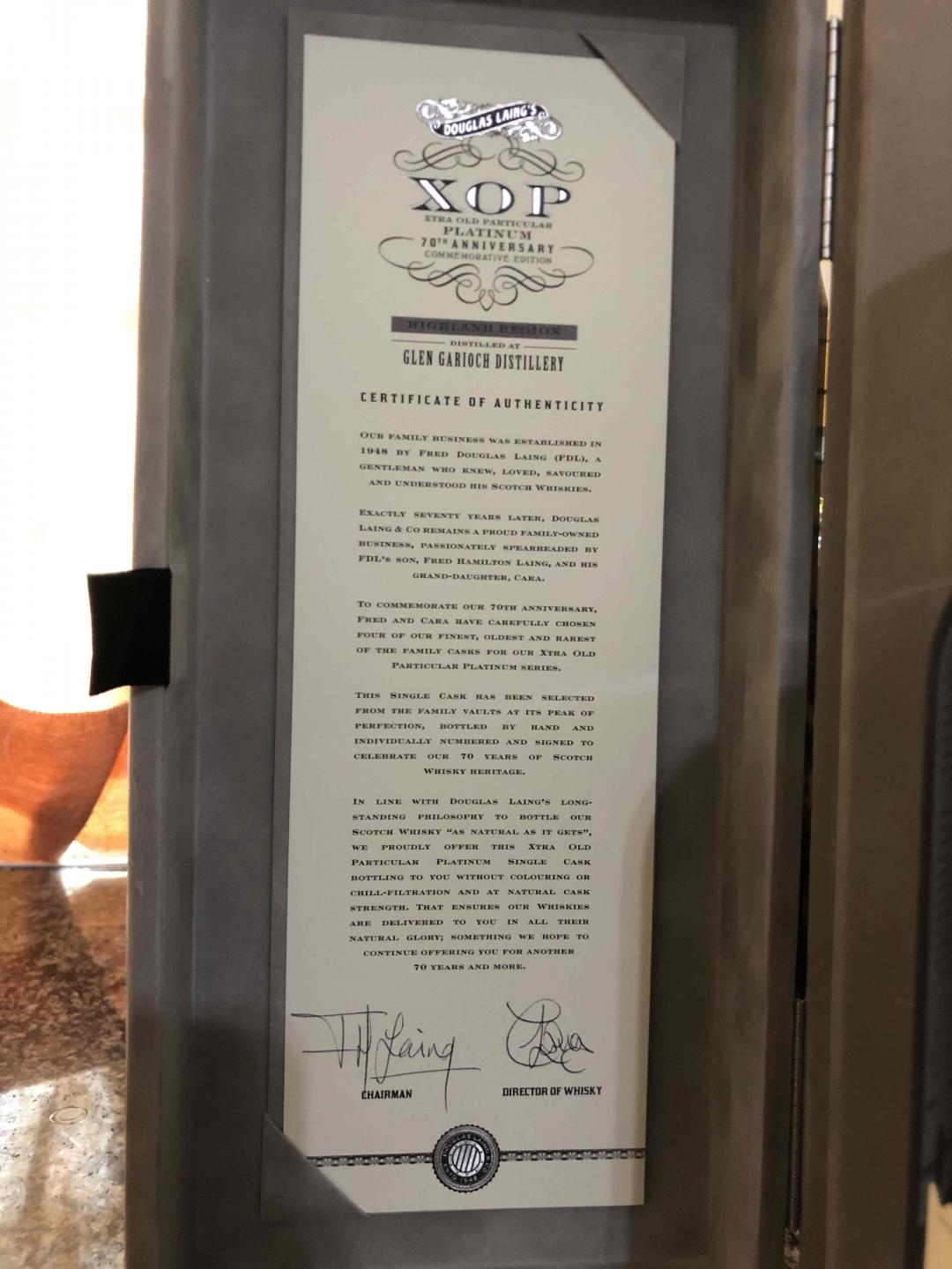 分享剛到手的Glen Garioch 25yo XOP Plantium