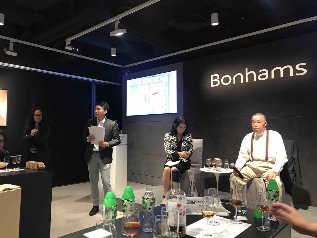 來香港 Bonhams 參加輕井澤蒸餾所前釀造師「內堀修省」簽名會。