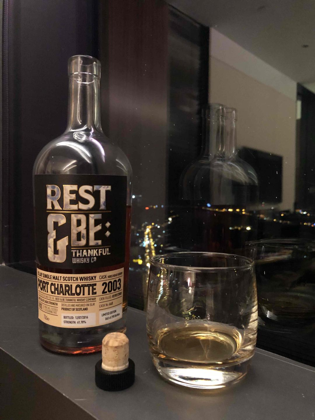 雪莉与泥煤的配合@Port Charlotte