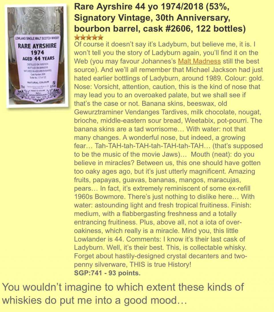 whiskyfun上都很高分