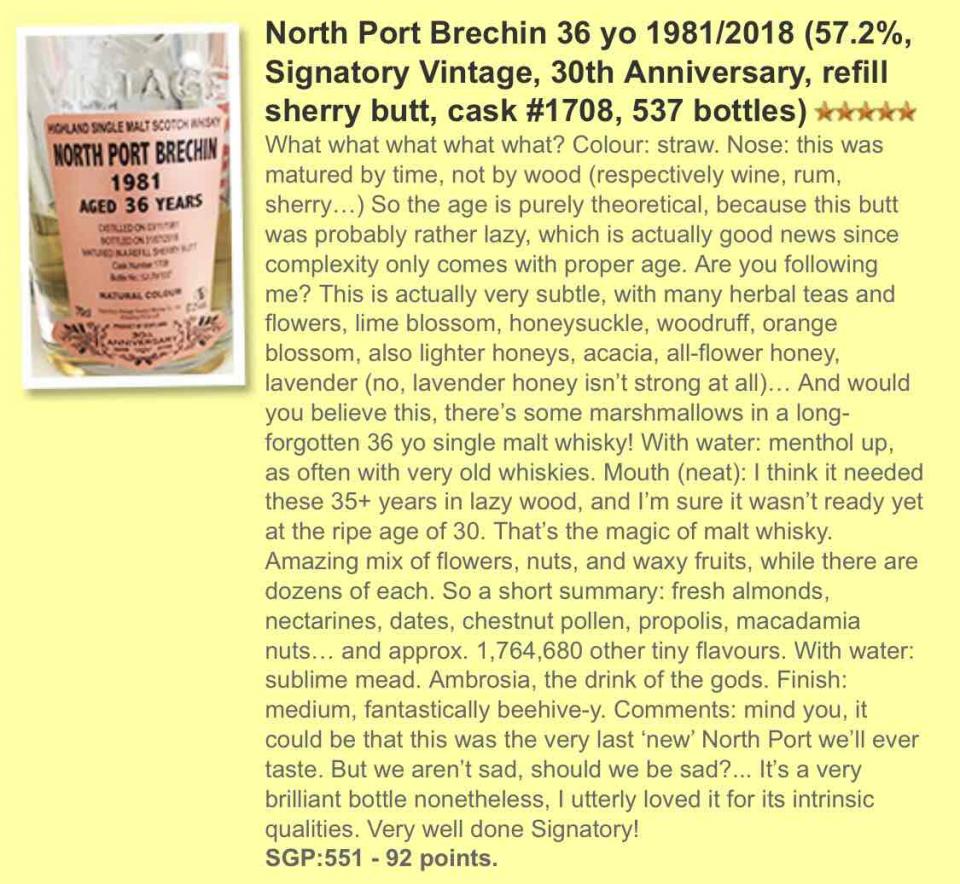 whiskyfun上都很高分