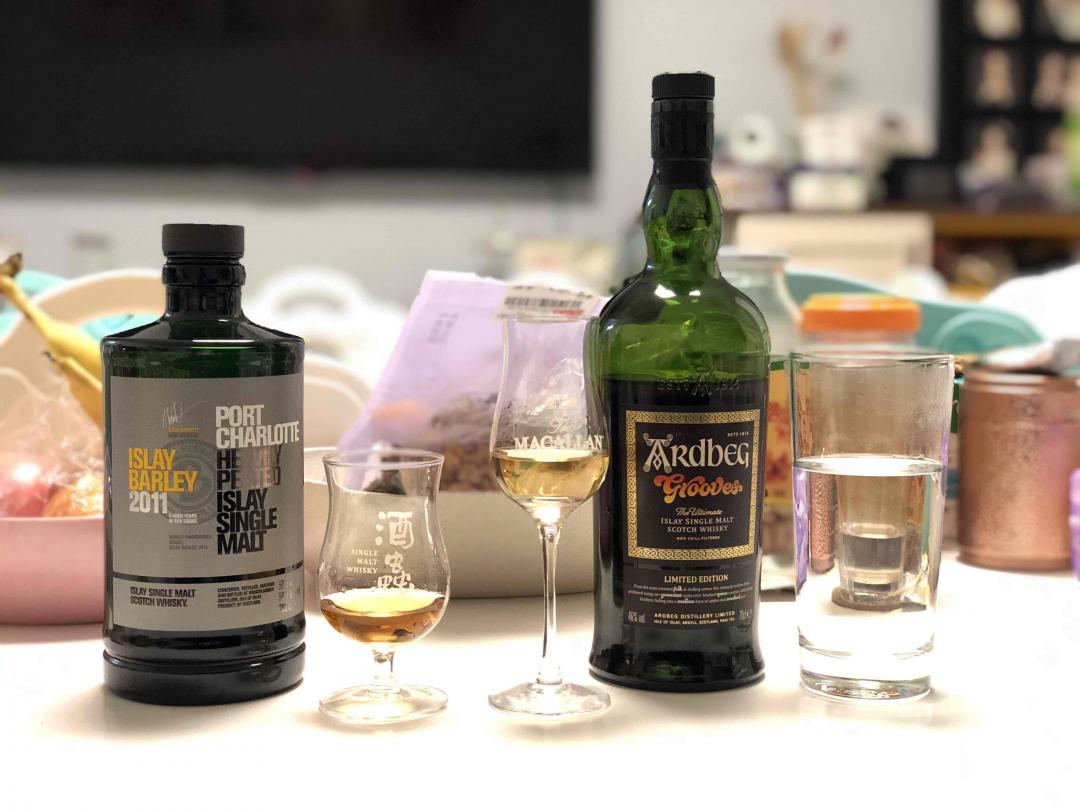 两款艾雷红酒过桶