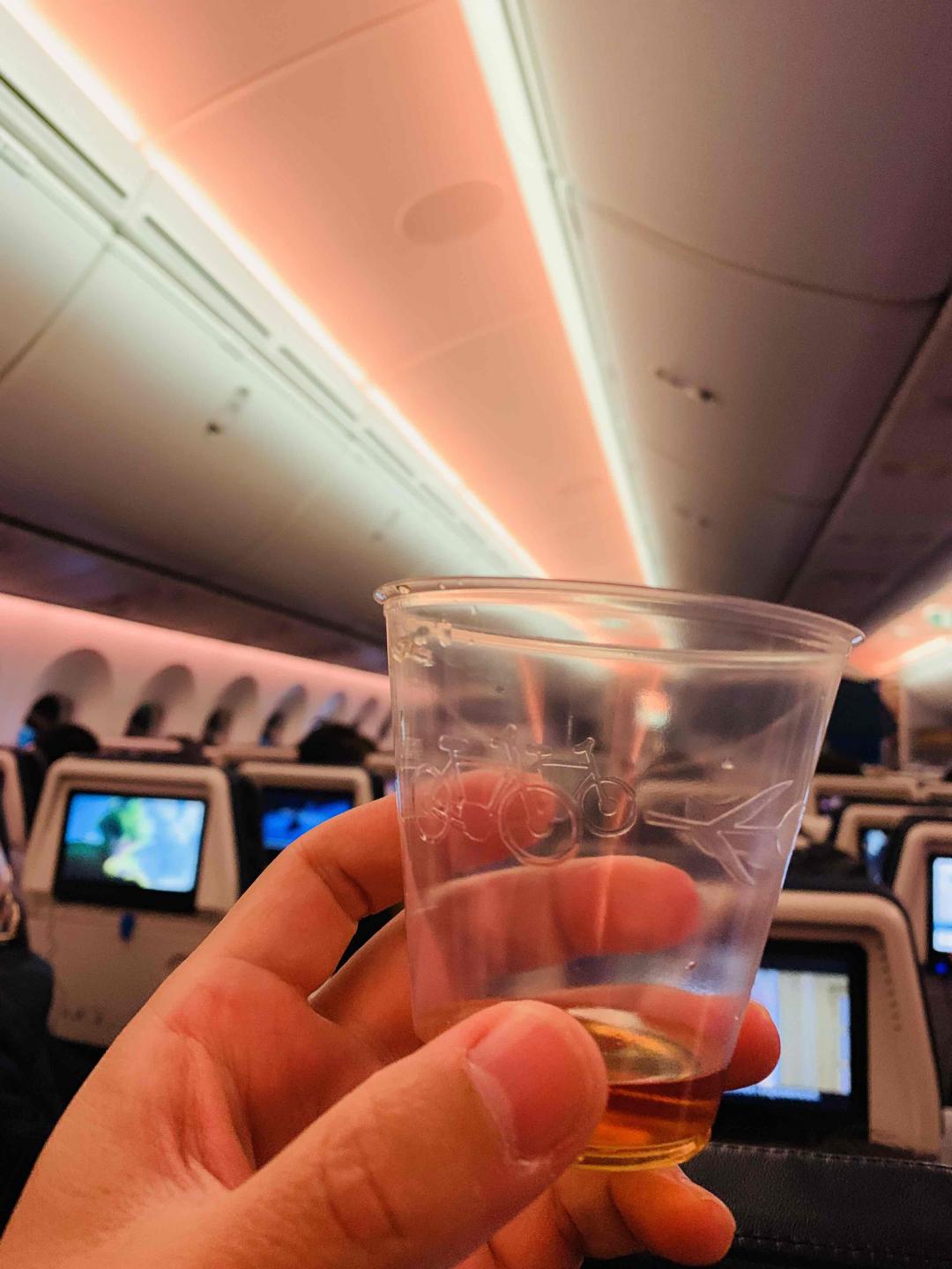 荷兰皇家航空提供的威士忌挺好喝