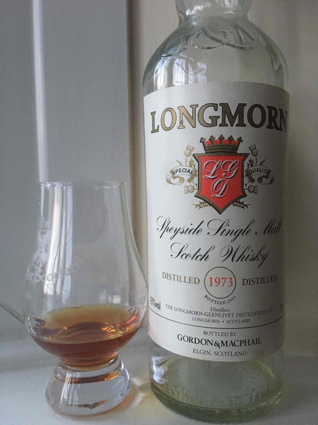 Longmorn1973/42年，43%，雪利桶 G&M